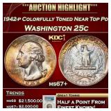 ***Major Highlight*** 1942-p Washington Quarter Co