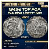 ***Major Highlight*** 1945-s Walking Liberty Half