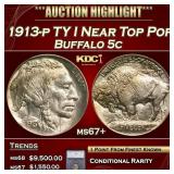 ***Major Highlight*** 1913-p TY I Buffalo Nickel N