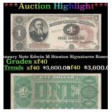 ***Major Highlight*** 1890 $1 Treasury Note Edwin