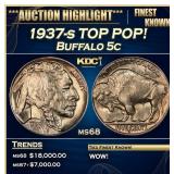 ***Major Highlight*** 1937-s Buffalo Nickel TOP PO