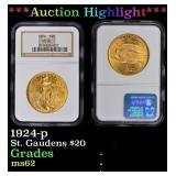 ***Major Highlight*** 1924-p Gold St. Gaudens Doub