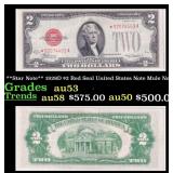 **Star Note** 1928D $2 Red Seal United States Note