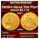 ***Major Highlight*** 1909-p Gold Indian Quarter E