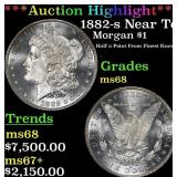 1882-s Morgan Dollar Near Top Pop! $1 ms68 SEGS