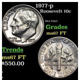 1977-p Roosevelt Dime 10c Grades GEM++ FT