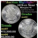 1878-cc Morgan Dollar Near Top Pop! $1 ms66+ SEGS