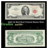 1963 $2 Red Seal United States Note Grades Choice