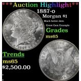 1887-o Morgan Dollar $1 ms65 SEGS