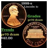 1998-s Proof Lincoln Cent 1c pr70 dcam SEGS