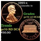 1995-s Proof Lincoln Cent 1c pr70 rd DCAM SEGS