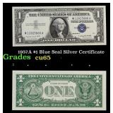 1957A $1 Blue Seal Silver Certificate Grades Gem C