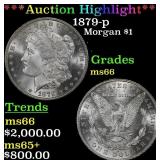 1879-p Morgan Dollar $1 ms66 SEGS