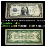 1928A "Funnyback" $1 Blue Seal Silver Certificate