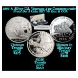 1994 $1 Silver U.S. Veterans 3-pc Commemorative Pr