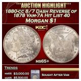 ***Major Highlight*** 1880-cc 8/7 Dash Reverse of