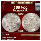 ***Major Highlight*** 1891-cc Morgan Dollar $1 ms6