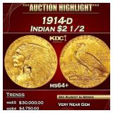 ***Major Highlight*** 1914-d Gold Indian Quarter E