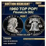 ***Major Highlight*** 1960 Proof Franklin Half Dol