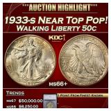 ***Major Highlight*** 1933-s Walking Liberty Half