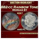 ***Major Highlight*** 1882-cc Morgan Dollar Rainbo