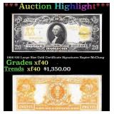 ***Major Highlight*** 1906 $20 Large Size Gold Cer