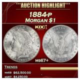 ***Major Highlight*** 1884-p Morgan Dollar $1 ms67