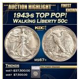 ***Major Highlight*** 1943-s Walking Liberty Half