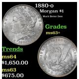 1880-o Morgan Dollar $1 ms63+ SEGS