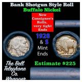 Buffalo Nickel Shotgun Roll in Old Bank Style 