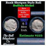 Buffalo Nickel Shotgun Roll in Old Bank Style 