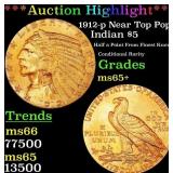 ***Major Highlight*** 1912-p Gold Indian Half Eagl