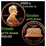 1989-s Proof Lincoln Cent 1c GEM++ Proof Deep Came