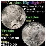 ***Major Highlight*** 1924-p Peace Dollar Near Top