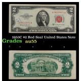 1953C $2 Red Seal United States Note Grades Choice