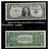 1957A $1 Blue Seal Silver Certificate Grades Selec