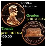 2000-s Proof Lincoln Cent 1c pr70 rd DCAM SEGS