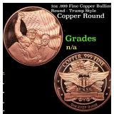 1oz .999 Fine Copper Bullion Round - Trump Style G