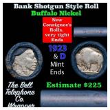 Buffalo Nickel Shotgun Roll in Old Bank Style 