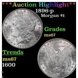 ***Major Highlight*** 1896-p Morgan Dollar $1 ms67