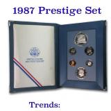 1987 United States Mint Prestige Proof Set 6 Coins