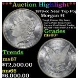 ***Major Highlight*** 1878-cc Morgan Dollar Near T