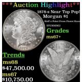 ***Major Highlight*** 1878-s Morgan Dollar Near To