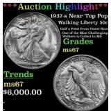 ***Major Highlight*** 1937-s Walking Liberty Half