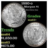 1880-o Morgan Dollar $1 ms63+ SEGS