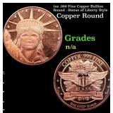 1oz .999 Fine Copper Bullion Round - Statue of Lib