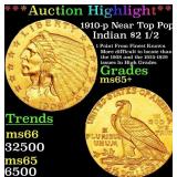 ***Major Highlight*** 1910-p Gold Indian Quarter E