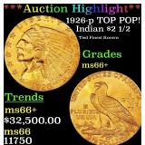 ***Major Highlight*** 1926-p Gold Indian Quarter E