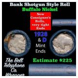 Buffalo Nickel Shotgun Roll in Old Bank Style 