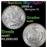 ***Major Highlight*** 1898-o Morgan Dollar $1 ms67